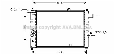 AVA QUALITY COOLING Радиатор, охлаждение двигателя OL2055